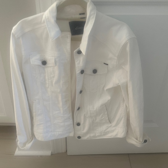 Eddie Bauer white Jean Jacket - Picture 1 of 2